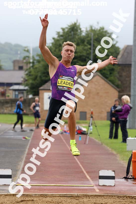 Mens decathlon long jump, EAP International Cominted Events, Hexham. Photo: David T. Hewitson/Sports for All Pics
